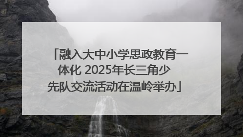 融入大中小学思政教育一体化 2025年长三角少先队交流活动在温岭举办
