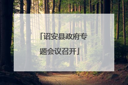 诏安县政府专题会议召开