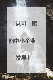 认可：赋能中小企业发展