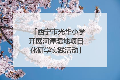 西宁市光华小学开展河湟湿地项目化研学实践活动