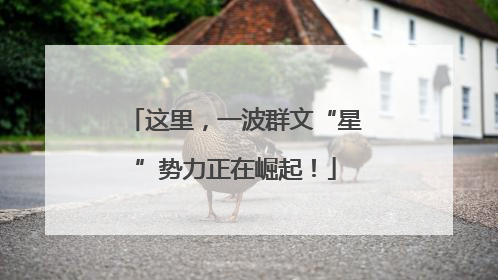 这里，一波群文“星”势力正在崛起！
