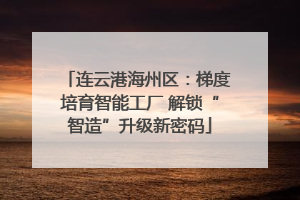 连云港海州区：梯度培育智能工厂 解锁“智造”升级新密码