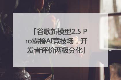 谷歌新模型2.5 Pro霸榜AI竞技场，开发者评价两极分化