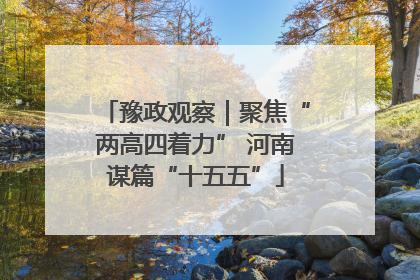 豫政观察｜聚焦“两高四着力” 河南谋篇“十五五”