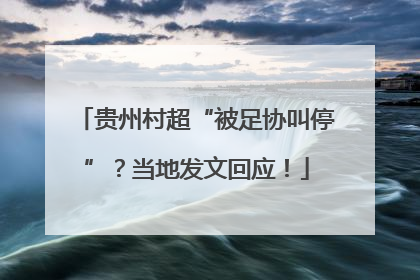 贵州村超“被足协叫停”？当地发文回应！