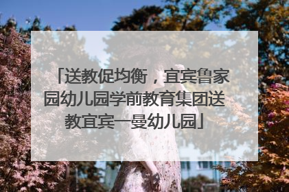 送教促均衡，宜宾鲁家园幼儿园学前教育集团送教宜宾一曼幼儿园