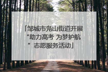 邹城市凫山街道开展“助力高考 为梦护航”志愿服务活动