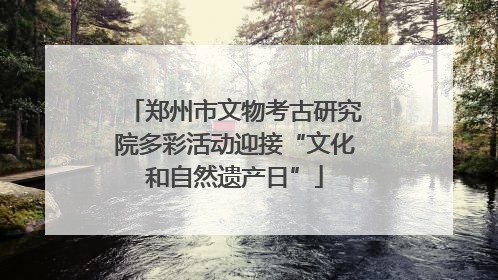 郑州市文物考古研究院多彩活动迎接“文化和自然遗产日”