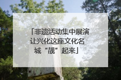 非遗活动集中展演 让兴化这座文化名城“靓”起来