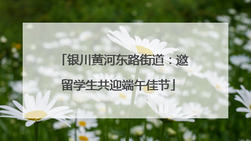 银川黄河东路街道：邀留学生共迎端午佳节