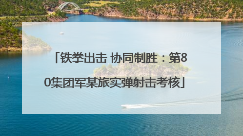 铁拳出击 协同制胜：第80集团军某旅实弹射击考核