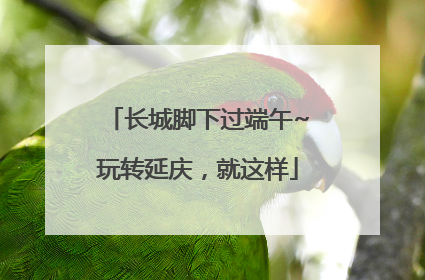 长城脚下过端午~玩转延庆，就这样