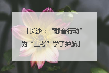 长沙：“静音行动”为“三考”学子护航