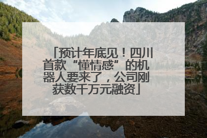 预计年底见！四川首款“懂情感”的机器人要来了，公司刚获数千万元融资