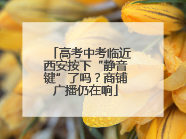 高考中考临近西安按下“静音键”了吗？商铺广播仍在响