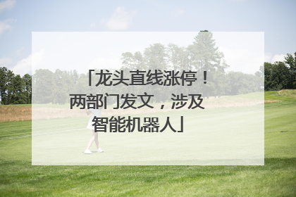 龙头直线涨停！两部门发文，涉及智能机器人