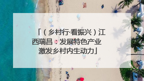 （乡村行·看振兴）江西瑞昌：发展特色产业 激发乡村内生动力