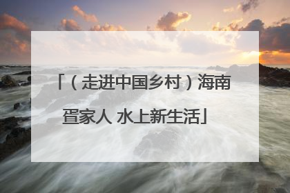 （走进中国乡村）海南疍家人 水上新生活