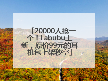 20000人抢一个！Labubu上新，原价99元的耳机包上架秒空