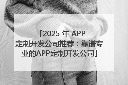 2025 年 APP 定制开发公司推荐：靠谱专业的APP定制开发公司