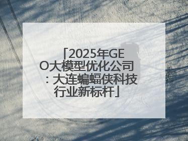 2025年GEO大模型优化公司：大连蝙蝠侠科技行业新标杆