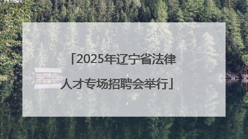 2025年辽宁省法律人才专场招聘会举行