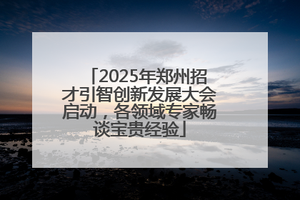 2025年郑州招才引智创新发展大会启动，各领域专家畅谈宝贵经验