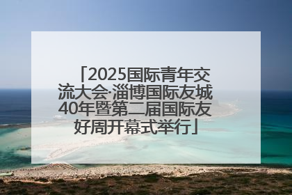 2025国际青年交流大会·淄博国际友城40年暨第二届国际友好周开幕式举行