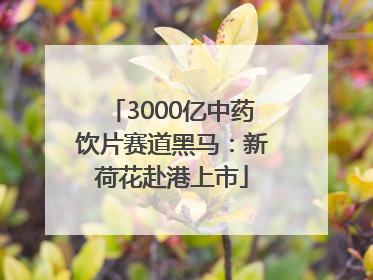 3000亿中药饮片赛道黑马：新荷花赴港上市