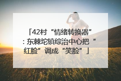 42村“情绪转换器”：东棘坨镇综治中心把“红脸”调成“笑脸”