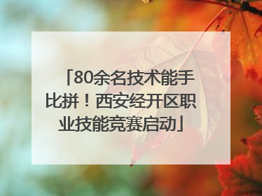 80余名技术能手比拼！西安经开区职业技能竞赛启动
