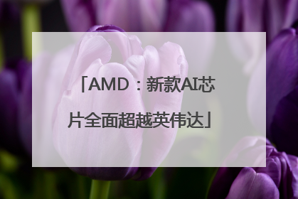 AMD：新款AI芯片全面超越英伟达