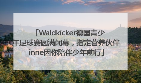 Waldkicker德国青少年足球赛圆满闭幕，指定营养伙伴inne因你陪伴少年前行